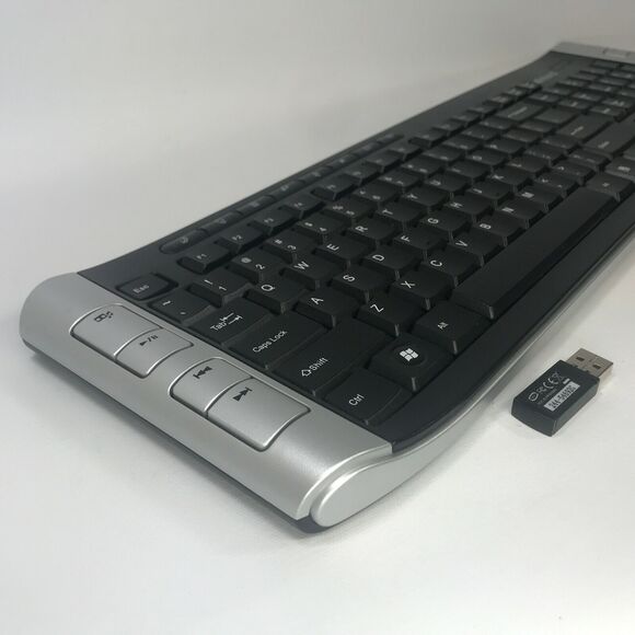 Inland Pro 60178 2.4GHz 118-Key Wireless Multimedia Keyboard BLACK Great Cond... - Picture 5 of 8